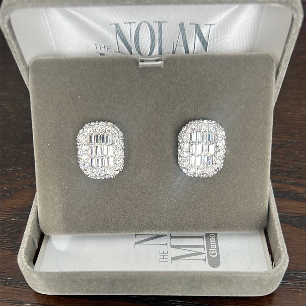 Nolan Miller Dazzling Silver Earrings